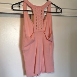 Baby Pink Racerback Tank Top